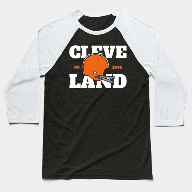 Cleveland Football Est. 1946 Baseball T-Shirt by mbloomstine